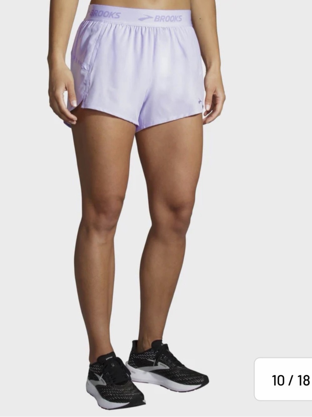 Brooks Chaser 3” Running Shorts Athletic Light Purple Size Large